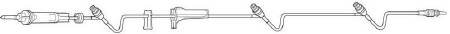 Set I.V. Administration V Pump Set Clearlink™ 10 Drops / mL Drip Rate 109 Inch Tubing 3 Ports (1/EA 48/CS) by Baxter  ID 2C8537